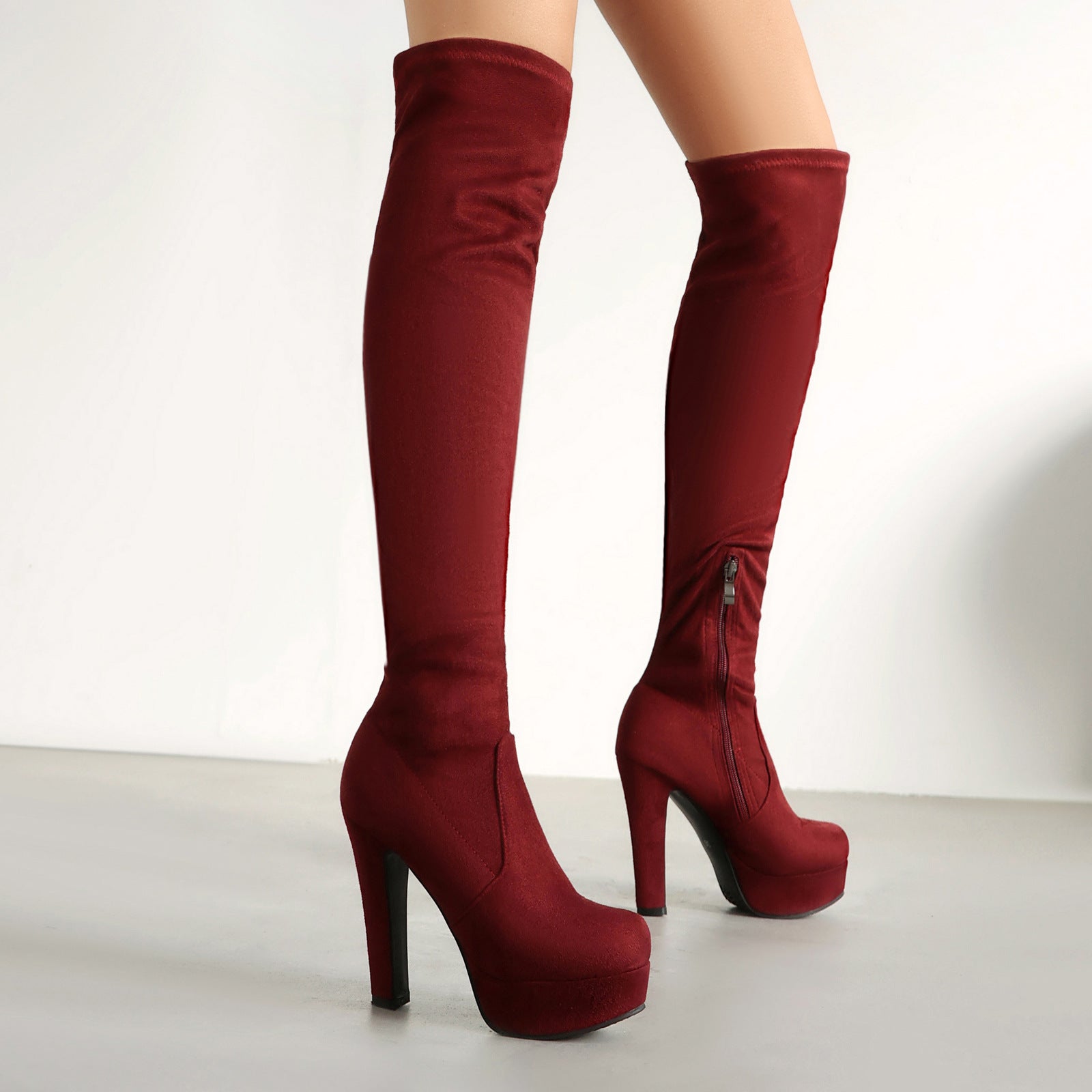 Valencia Noir Platform Boots