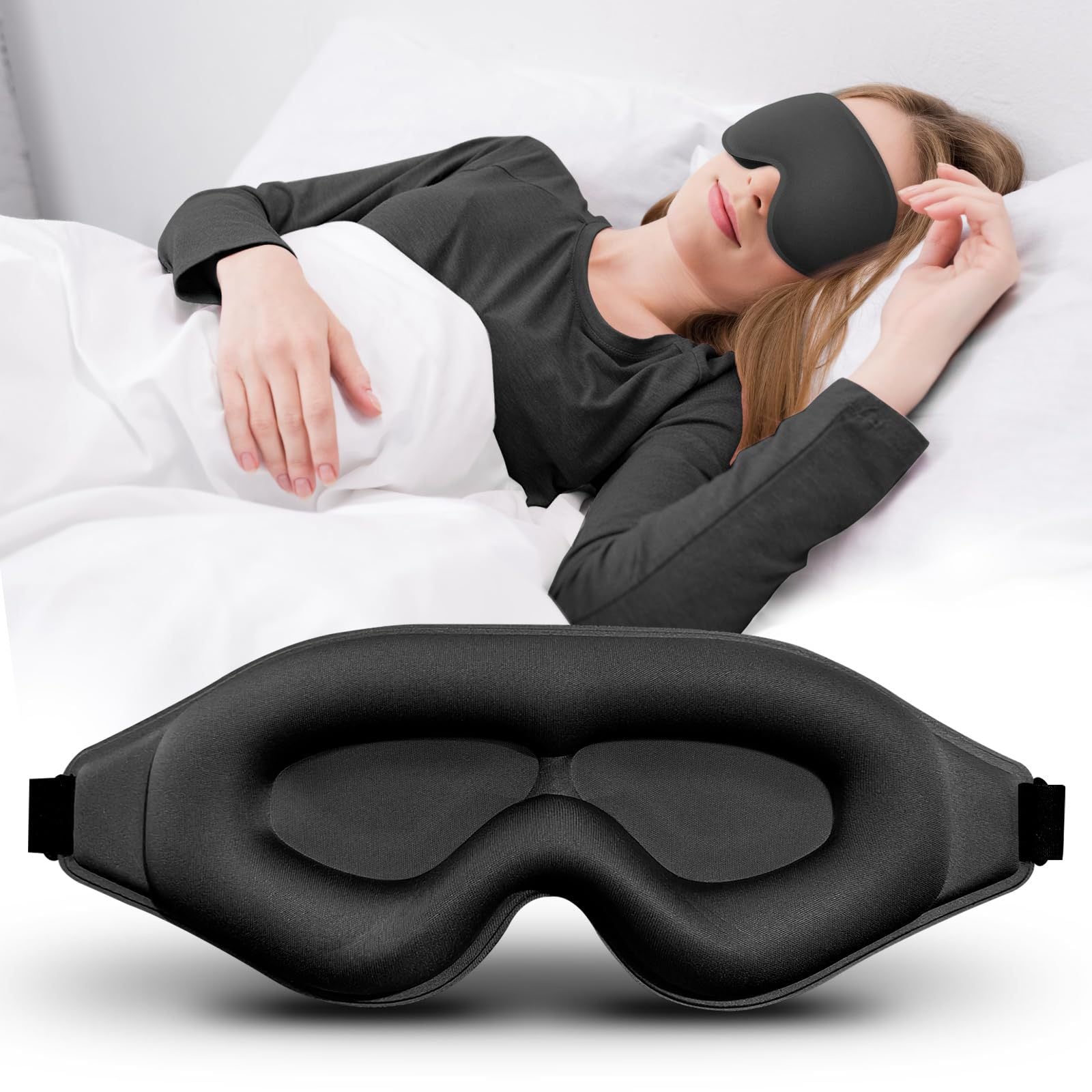 3D Breathable Blackout Eye Mask for Sleep