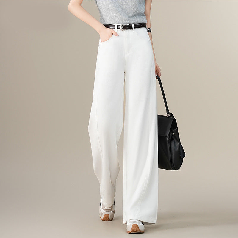 Blanche Élégance Trousers